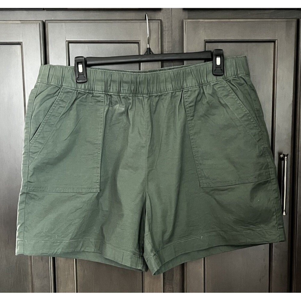 Croft & Barrow Women’s Size XXL Pull On Olive Green Cotton Shorts